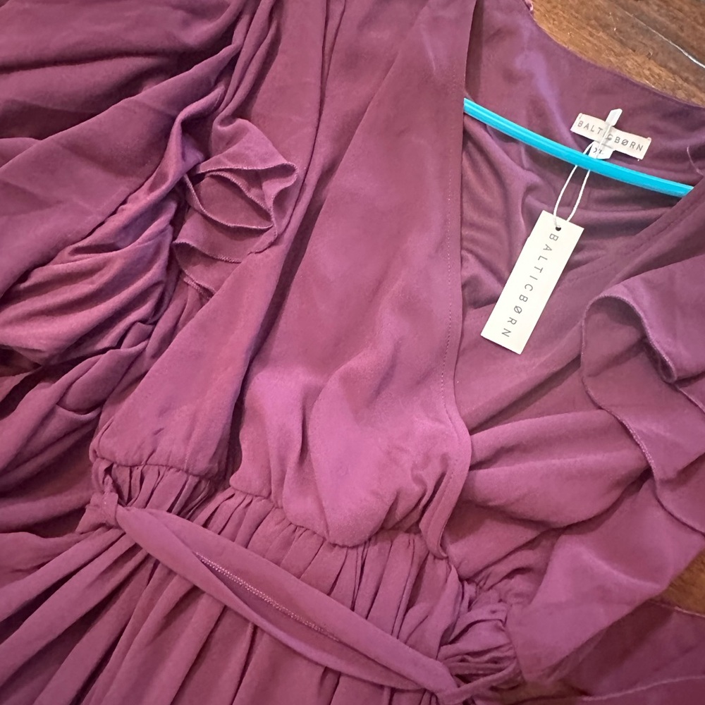 NWT Baltic born wine full length dress